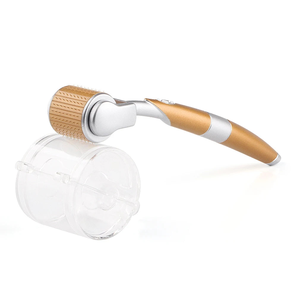 Professional Titanium ZGTS Derma Roller 192 Needles for Face Care and Hair-Loss Treatment CE Certificate Proved