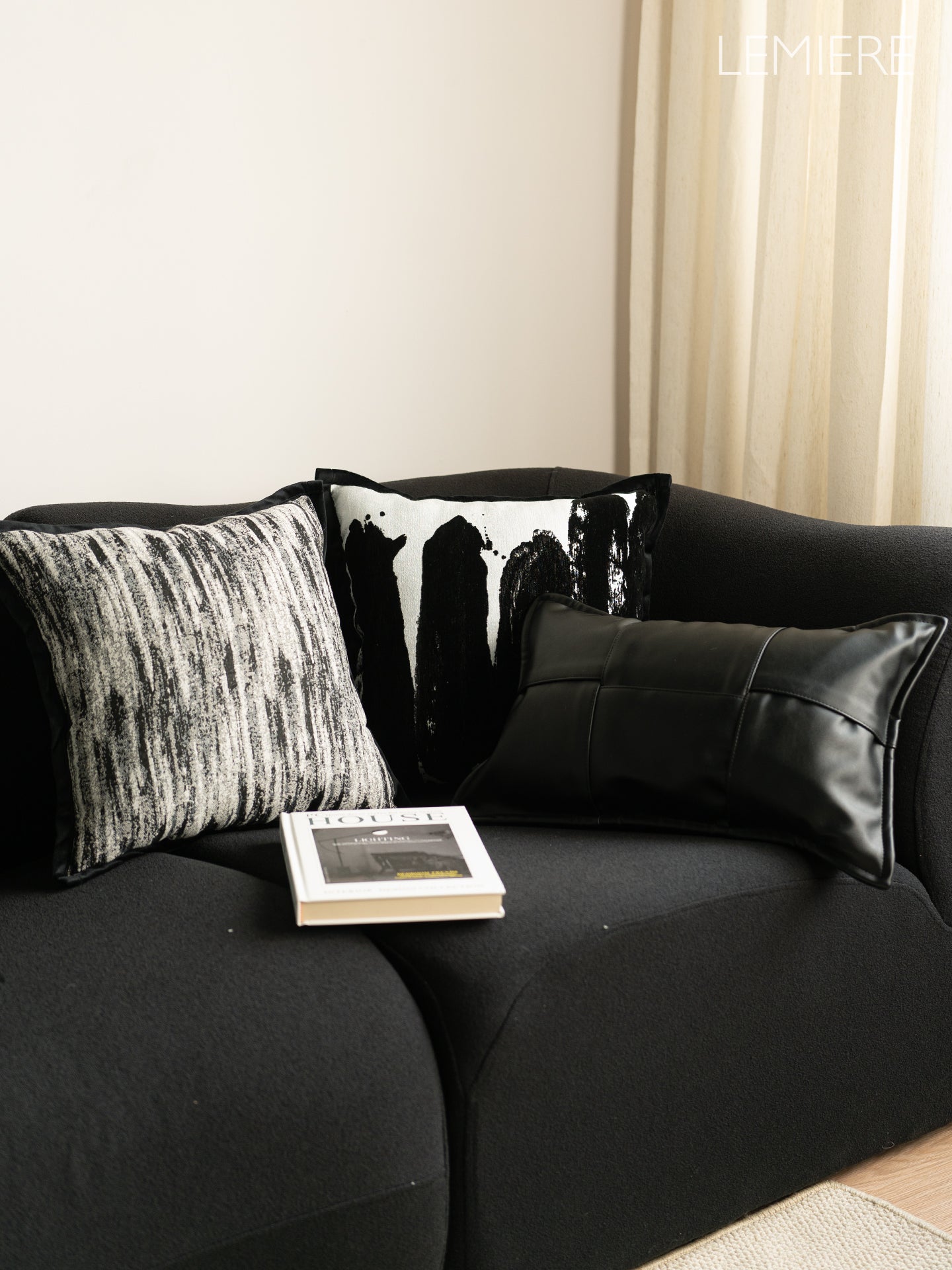 Italian light luxury style throw pillows