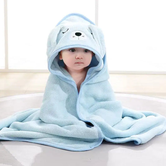Toddler Bathrobe and Hooded Bath Towel