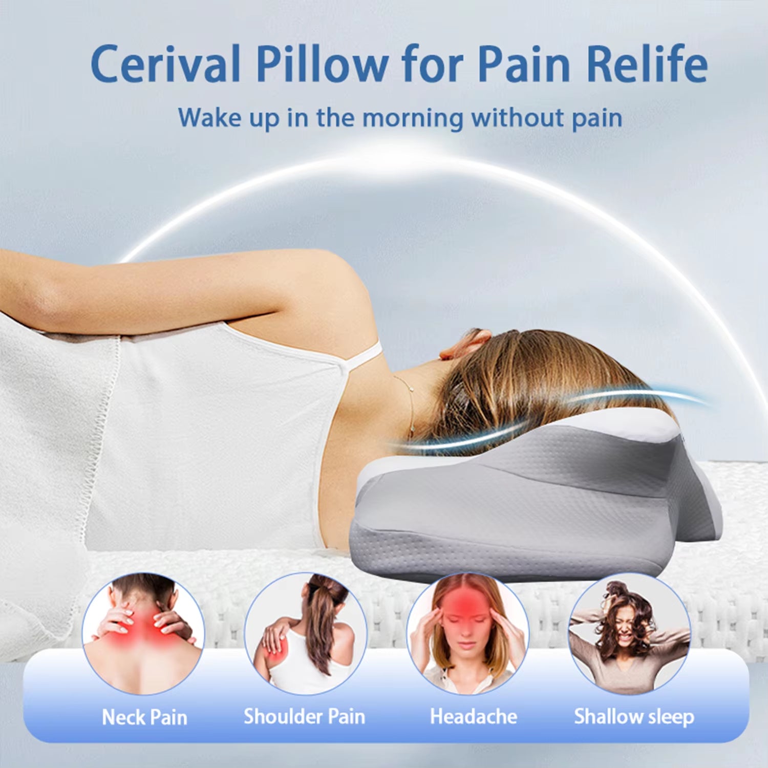 Ergonomic Contour Memory Pillows