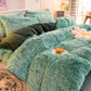 Thickened Mink Velvet Four-Piece Bedding Set