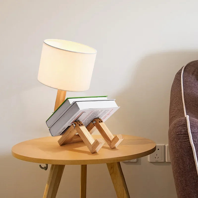 Versatile Adjustable Robot Shape Table Lamp