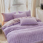 Rabbit Fur Plush Thickened Milk Velvet Bedding Set
