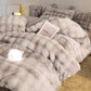 Rabbit Fur Plush Thickened Milk Velvet Bedding Set