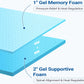 3-Inch King Size Cool Gel Memory Foam Mattress Topper