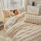 Rabbit Fur Plush Thickened Milk Velvet Bedding Set