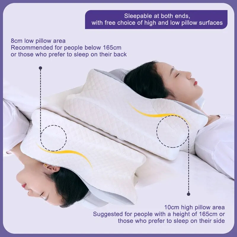 Butterfly-Shaped Memory Foam Cervical Pillow