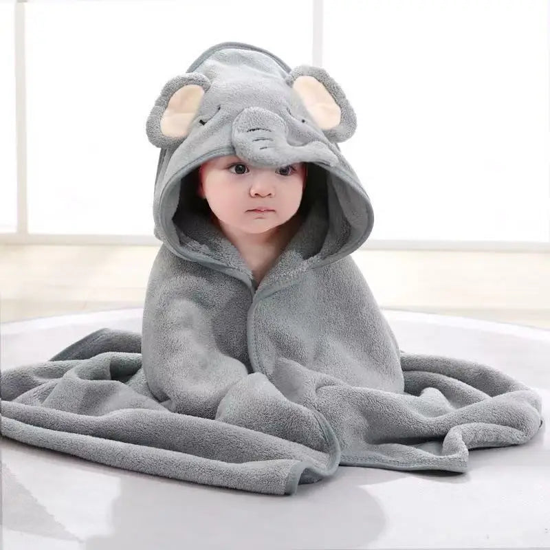 Toddler Bathrobe and Hooded Bath Towel
