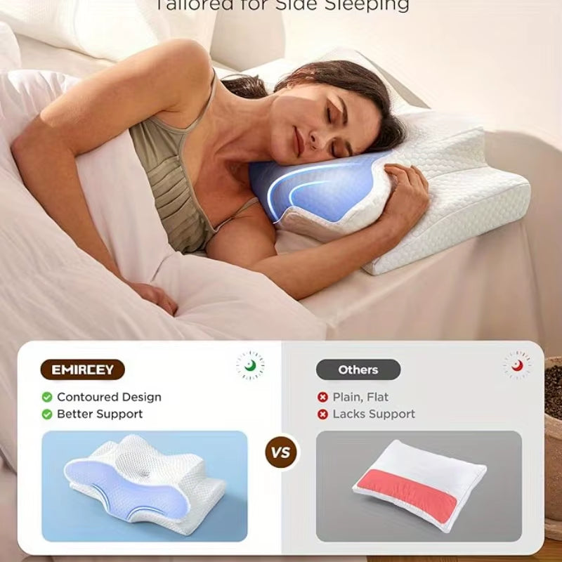 Ergonomic Butterfly Shaped Memory Foam Pillow