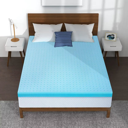 3-Inch King Size Cool Gel Memory Foam Mattress Topper