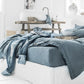 Washed Linen Fitted Sheet Mattress Protector