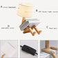 Versatile Adjustable Robot Shape Table Lamp