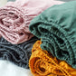 Washed Linen Fitted Sheet Mattress Protector