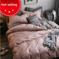 Four-piece Set Nordic Style Wash Cotton Quilt Cover Net-red Bed Sheet