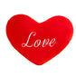Heart-shaped throw pillow