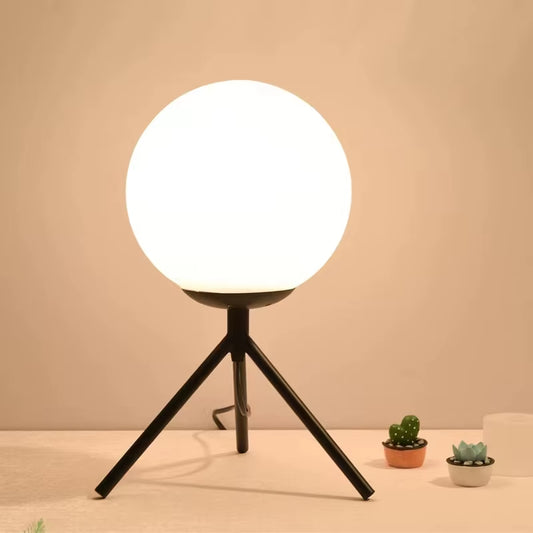 Nordic-Inspired Glass Ball Table Lamp