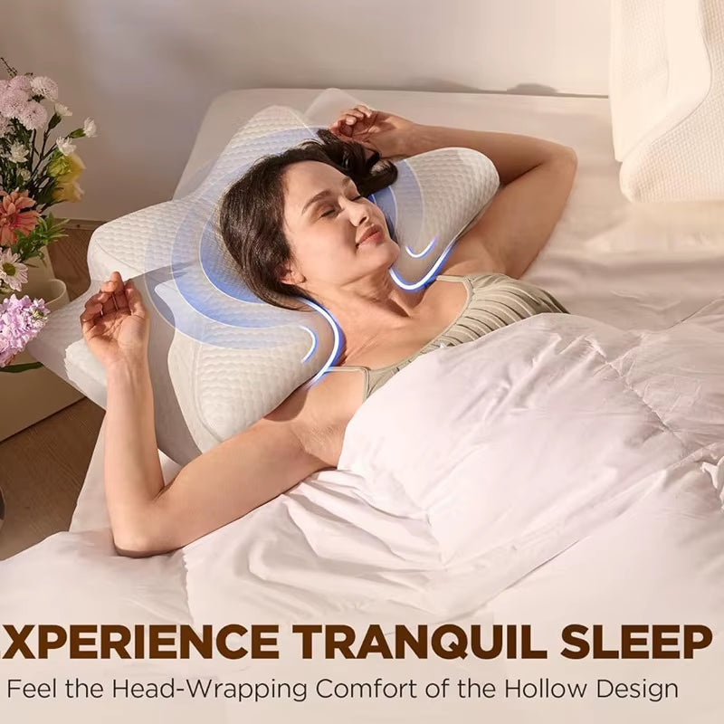 Ergonomic Butterfly Shaped Memory Foam Pillow