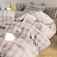 Rabbit Fur Plush Thickened Milk Velvet Bedding Set