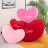 Heart-shaped throw pillow