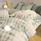 Rabbit Fur Plush Thickened Milk Velvet Bedding Set